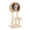 100cm tall cat tree with sisal rope scratching post