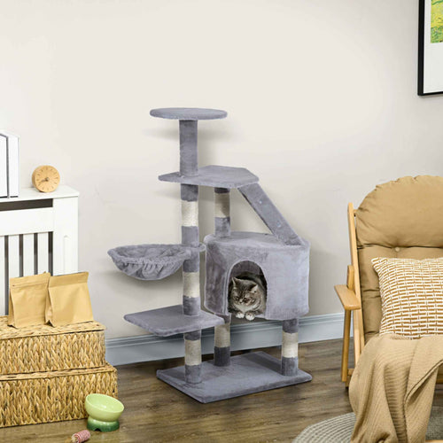 125cm tall cat tree in living room