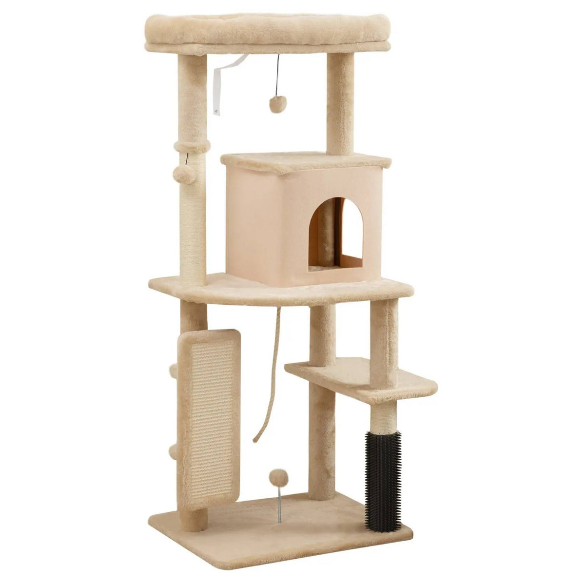 132cm tall beige cat tree