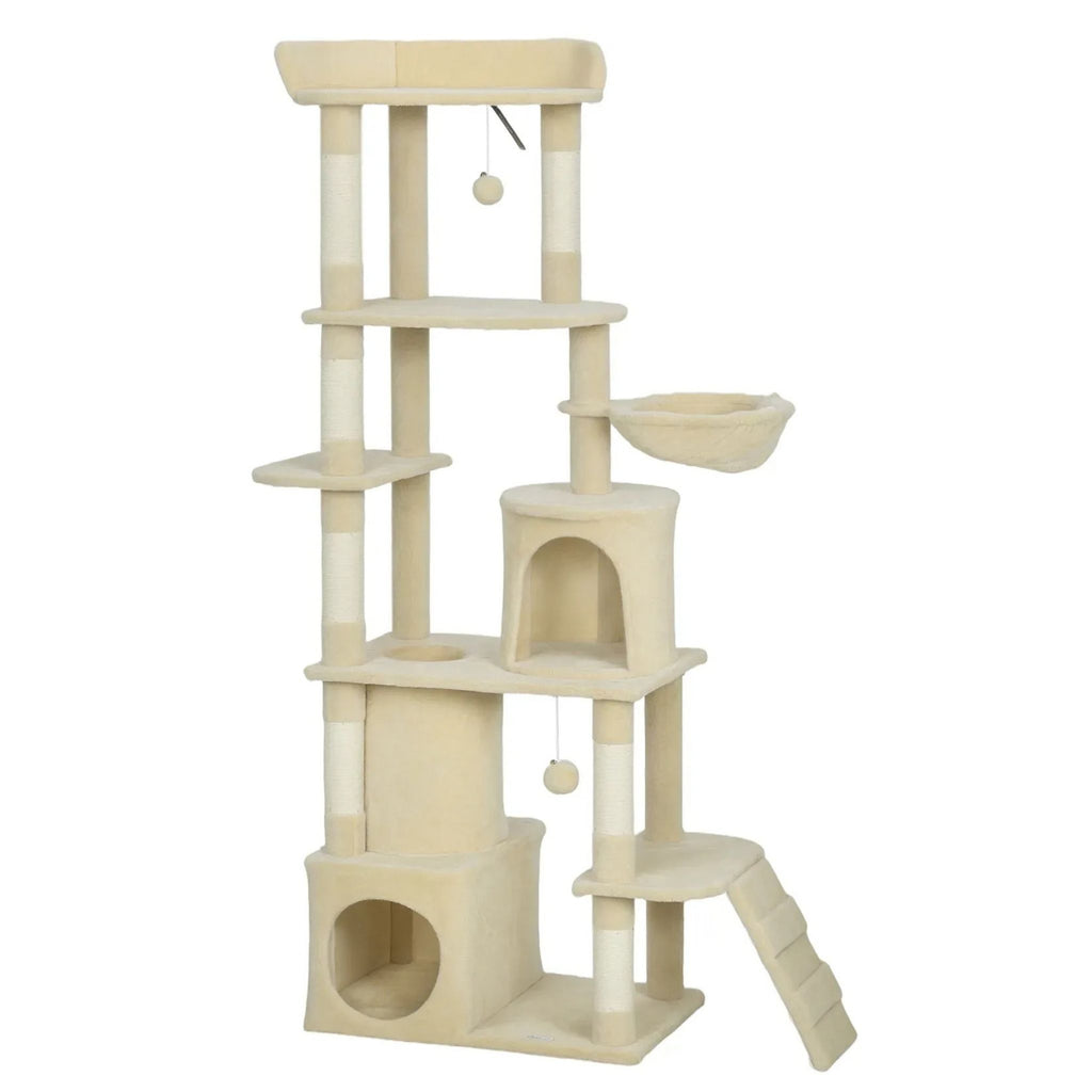 170cm tall large beige cat tree