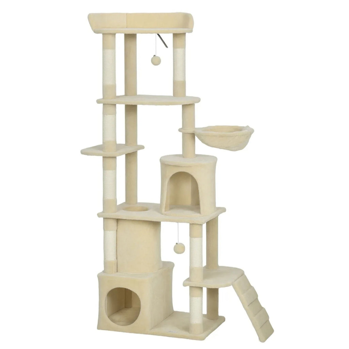170cm tall large beige cat tree