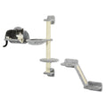 3pcs wall mounted cat tree and scratcher