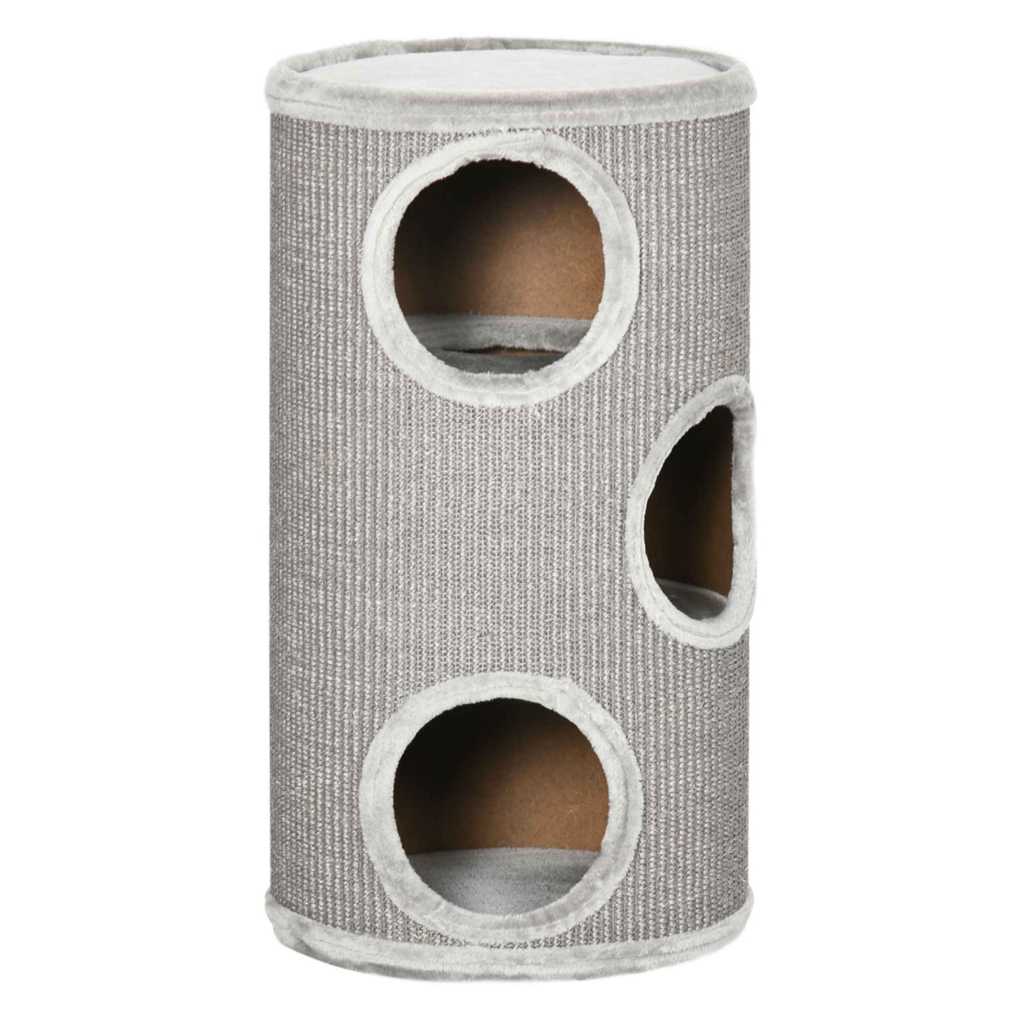 70cm tall multi-level cat scratching barrel