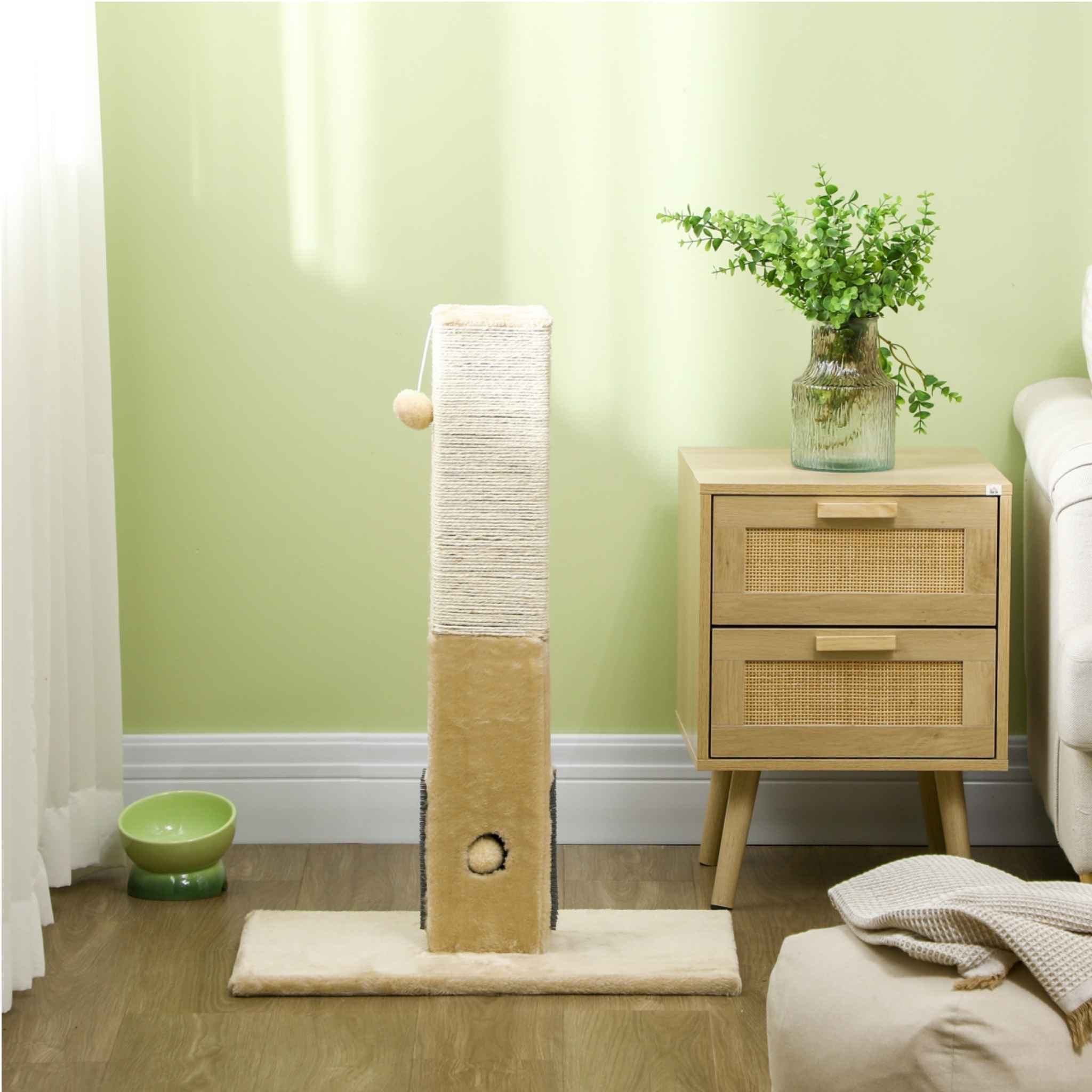 79cm tall scratching post in living room