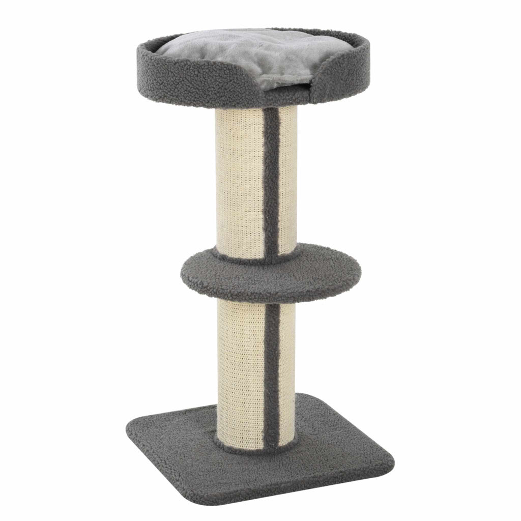 91cm tall cat scratching post grey lamb cashmere perch sisal rope
