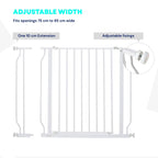 Adjustable width combinations for 75-95cm wide pet gate