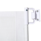 Adjustable stairway dog gate wall attachment