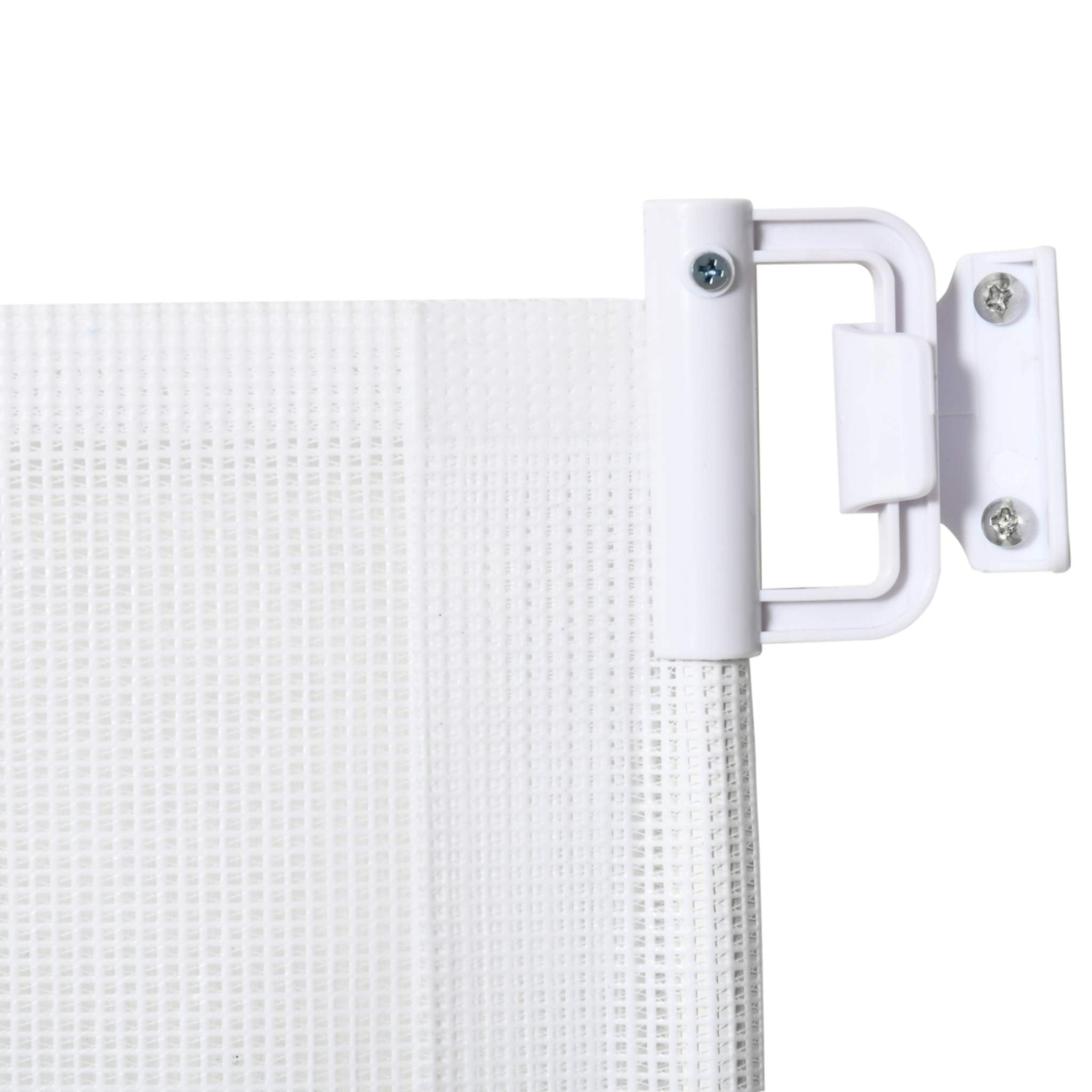 Adjustable stairway dog gate wall attachment