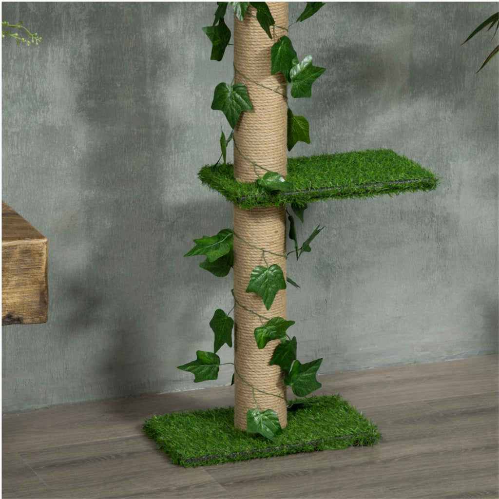 Artificial grass cat tree platfors