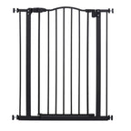 Black adjustable width pet gate 74-80cm wide