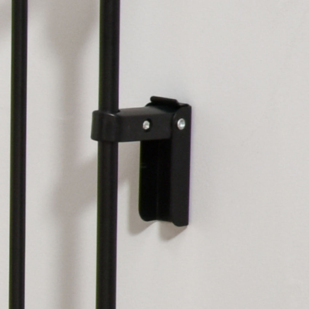 Black dog pen wall fixing