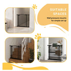 Black dog safety gate suitable spaces