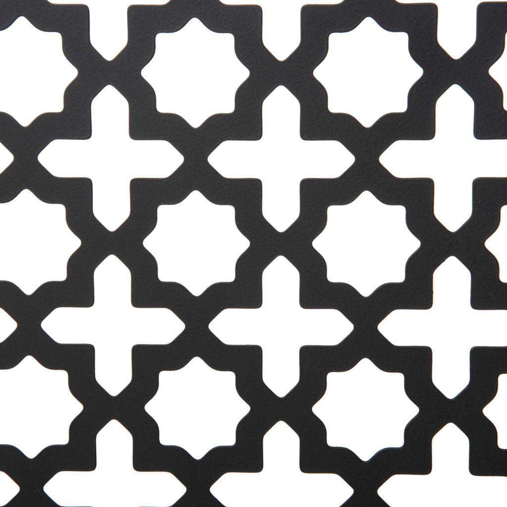 Black metal decorative mesh