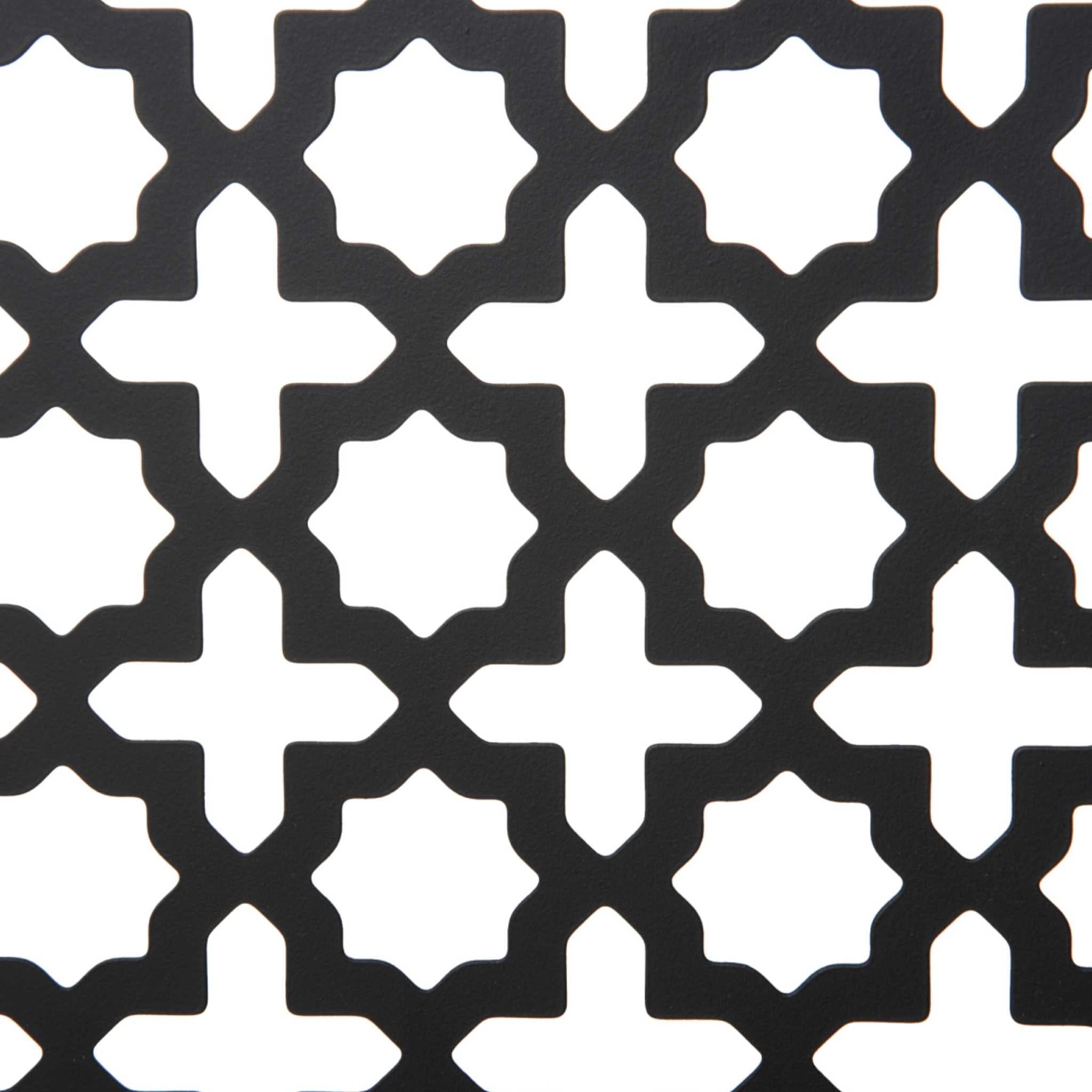 Black metal decorative mesh