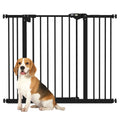 Black metal pet barrier 74-100cm x 77cm