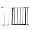Black pet gate extensions