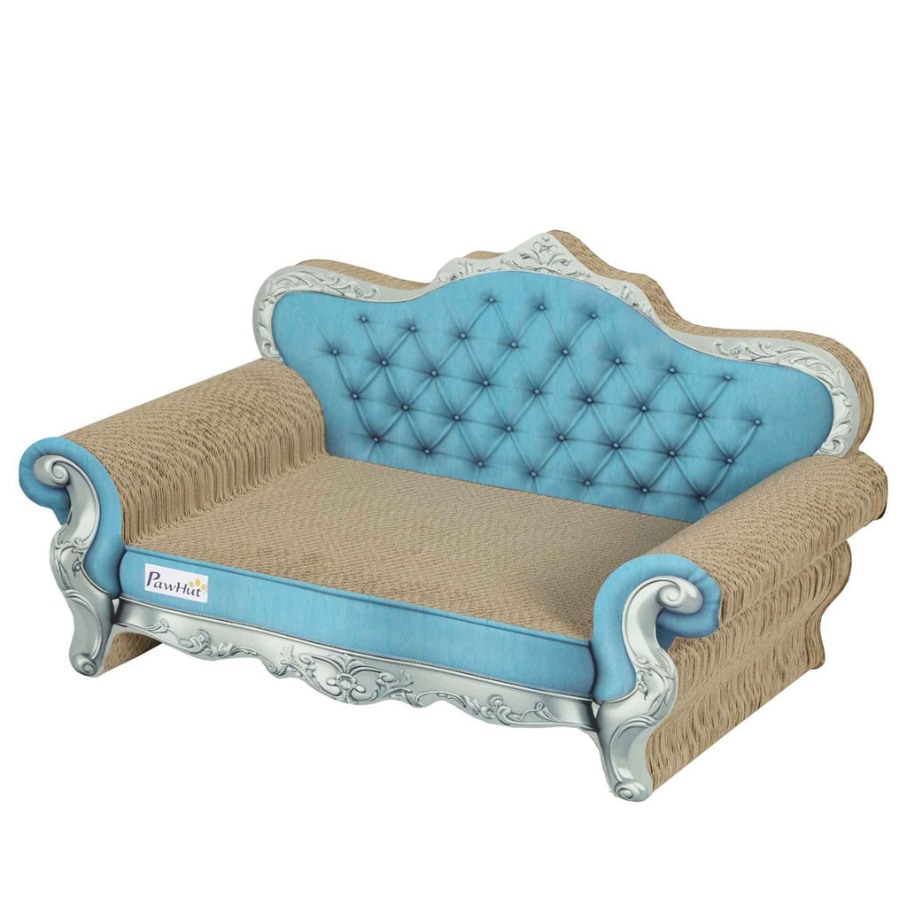 Blue sofa design cat scratcher