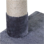 Bottom of sisal rope post