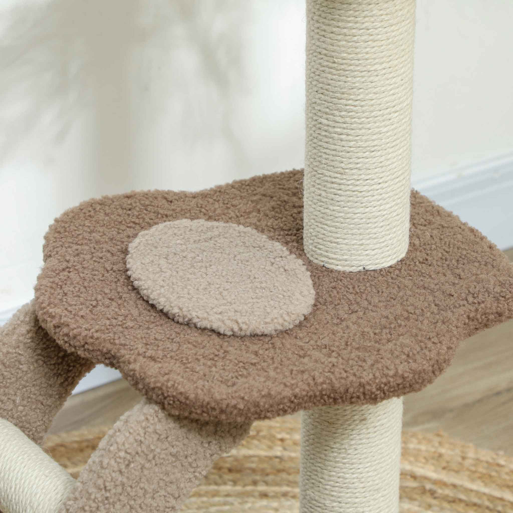 Brown cat tree perch