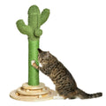 Cactus shaped cat scratching post 60cm tall sisal rope