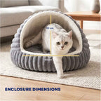 Cat bed enclosure dimensions