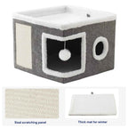Cat cave scratching board