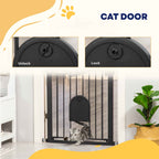 Cat door locking mechanism