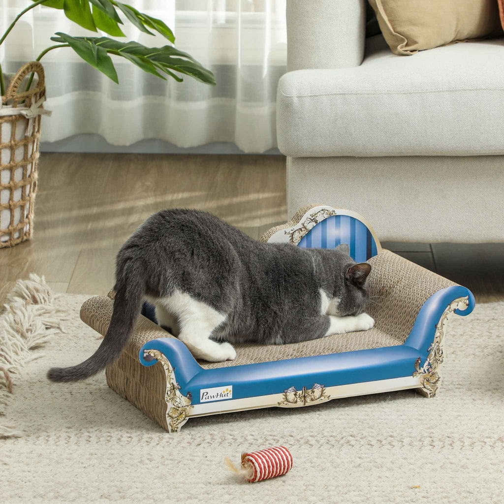 Cat scratching sofa style scratcher