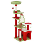 Christmas cat tree 120cm tall with sisal rope