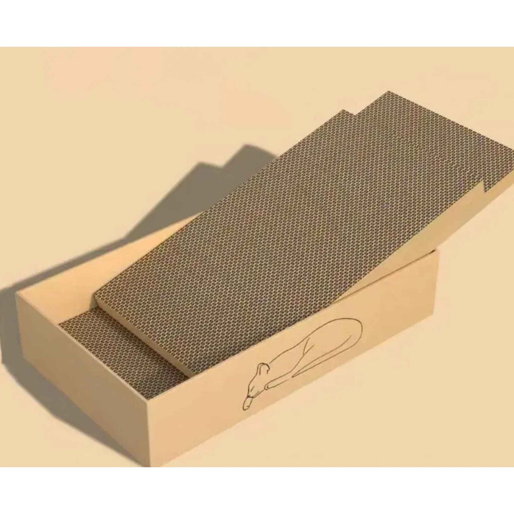 Corrugated cardboard scratching boards