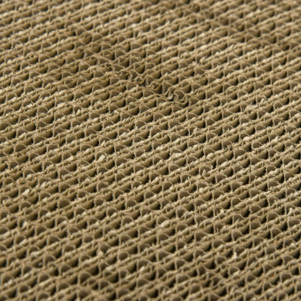 Corrugated cardboard scratching surface