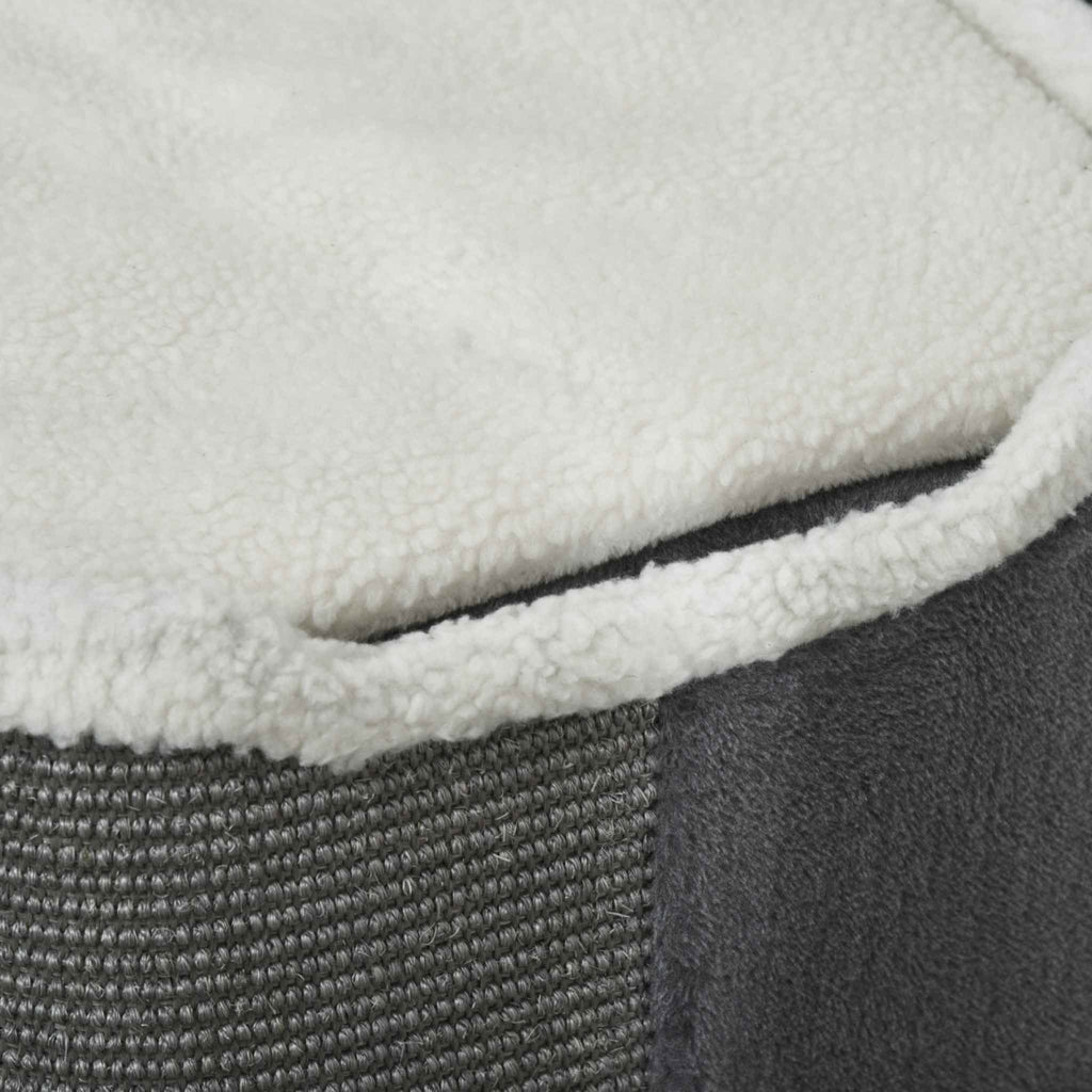 Dark grey cat barrel top perch