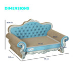 Dimensions for blue cat scratching bed