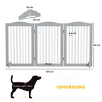 Dimensions for tall freestanding 154cm x 80cm pet gate