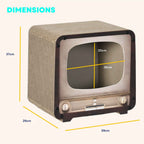Dimensions for TV design cat scratcher