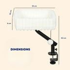 Dimensions for white cat desk bed