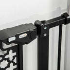 Door hinge for black decorative dog gate