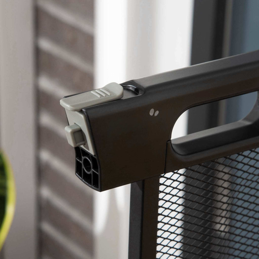 Door locking mechanism for black dog gate