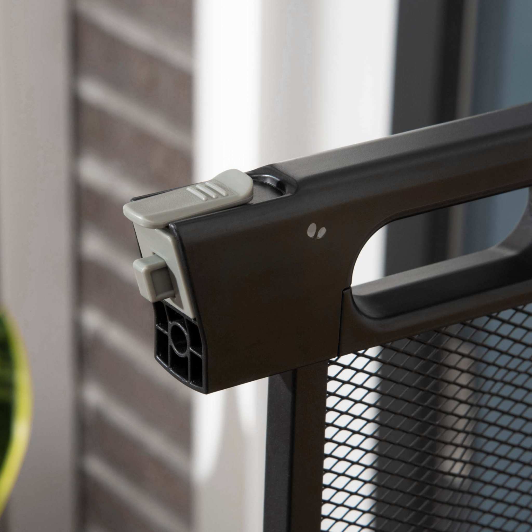 Door locking mechanism for black dog gate