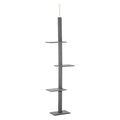 Extra tall 4 level floor to ceiling cat tree