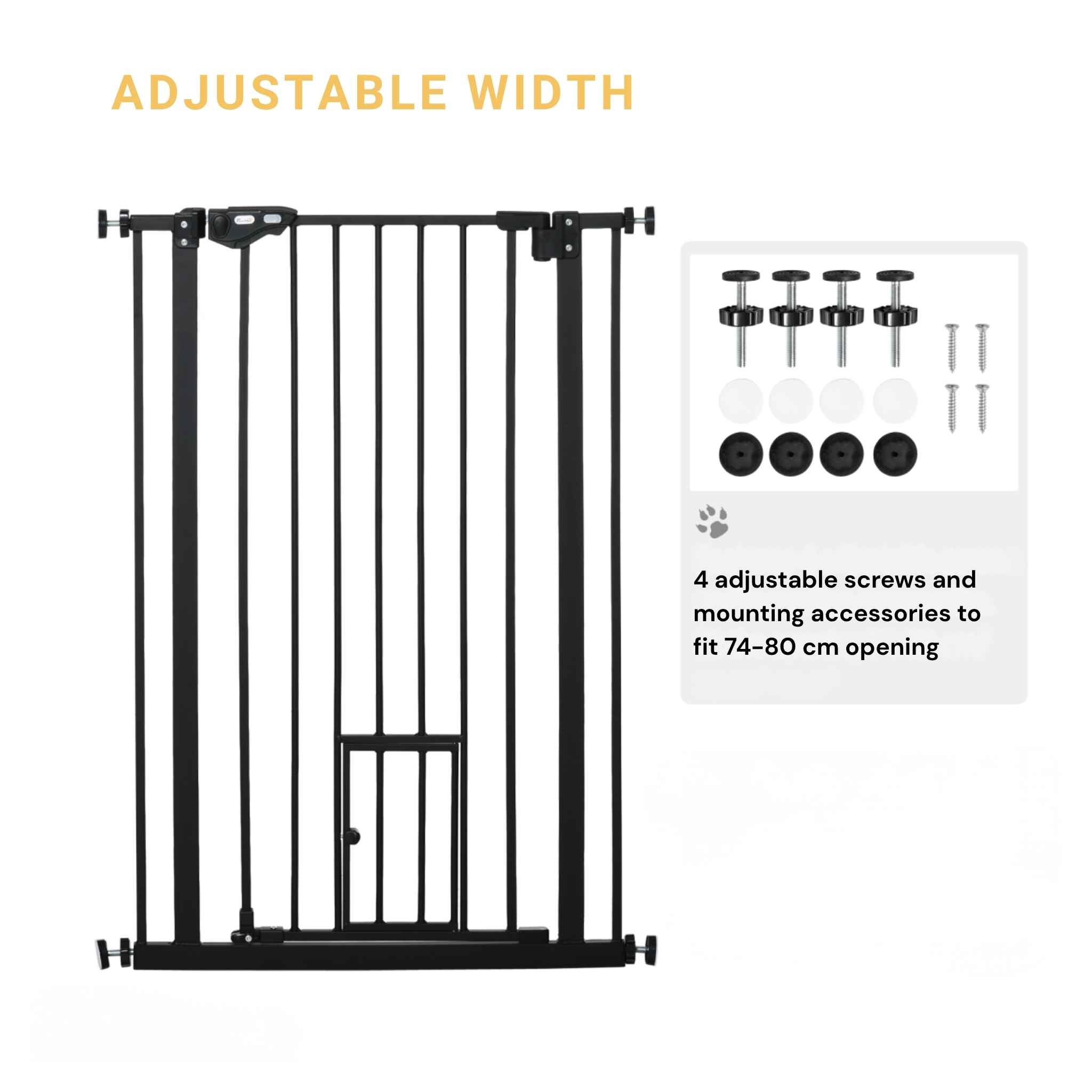 Extra tall black dog barrier adjustable width dimensions