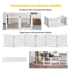 Extra wide pet gate in various shapes