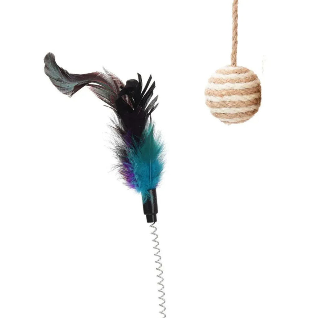 Feather toy and dangling toy