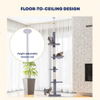 Floor to ceiling adjustable tension rod diagram