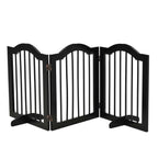 Freestanding pet gate 3 black panels 154cm x 61cm