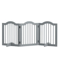 Freestanding pet gate 3 grey panels 154cm x 61cm