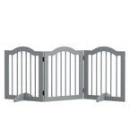Freestanding pet gate 3 grey panels 154cm x 61cm