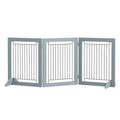 Freestanding pet gate 3 grey panels 154cm x 60cm