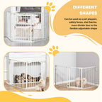 Freestanding safety gate in different shapes
