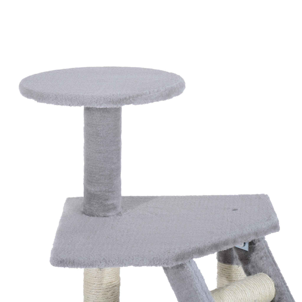 Grey cat tree perch